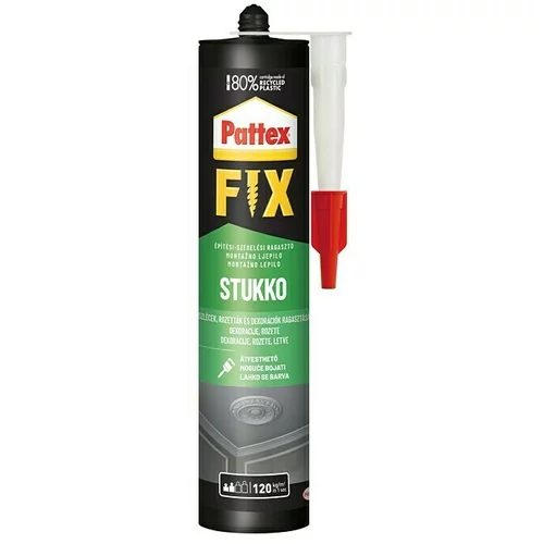 PATTEX Montažno lepilo Fix Stukko (400 g, bele barve)