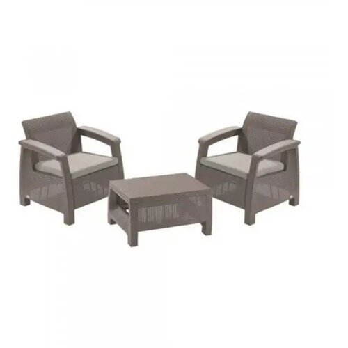 Keter CORFU WEEKEND Ba&amp;scaron;tenski set Pe-ratan, grafit (CU 223250) Slike