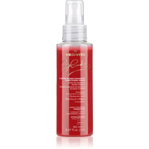 Medavita Blondie Copper Blonde Enhancing Serum lepotni serum za barvane lase 150 ml Slike