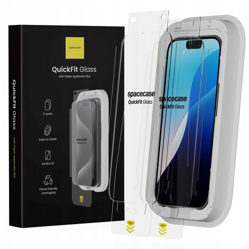 Spacecase QUICKFIT KALJENO STEKLO ZA IPHONE 16 PRO ZA&amp;Scaron;ČITNI EKRAN, (21967953) Slike