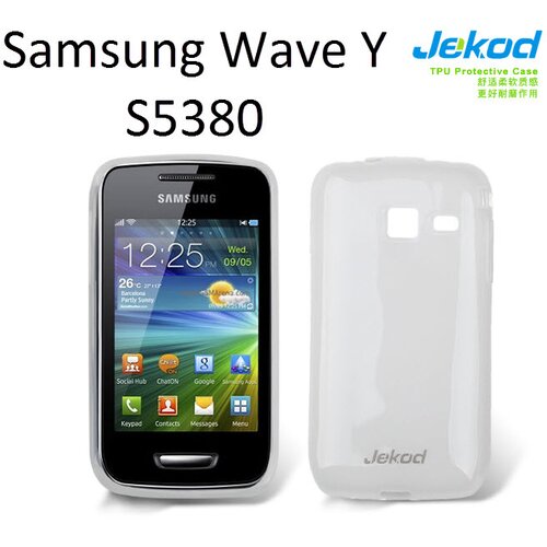  Gumijasti / gel etui Jekod za Samsung S5380 Wave Y - beli Cene