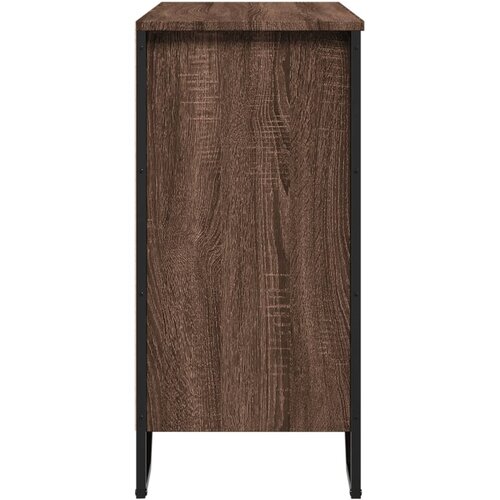  Komoda boja smeđeg hrasta 78x35,5x74,5 cm konstruirano drvo Slike