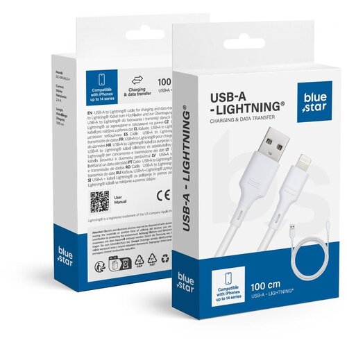 Blue Star kabal (kabl)  usb a na lightning DC-001AL2.4 1m beli Cene