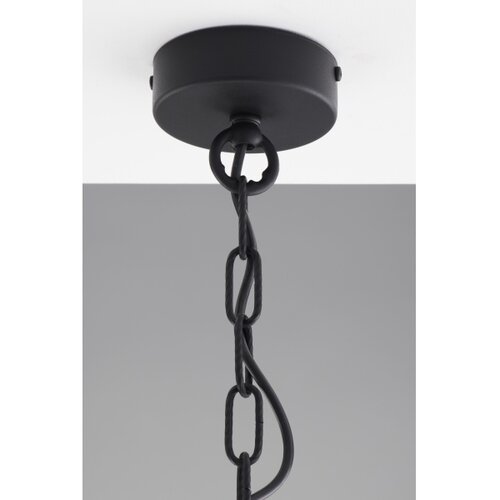 Jupiter 2106 - Luster na lancu ARTHUR 3xE27/15W/230V crna/narandžasta/dekor mermera Slike