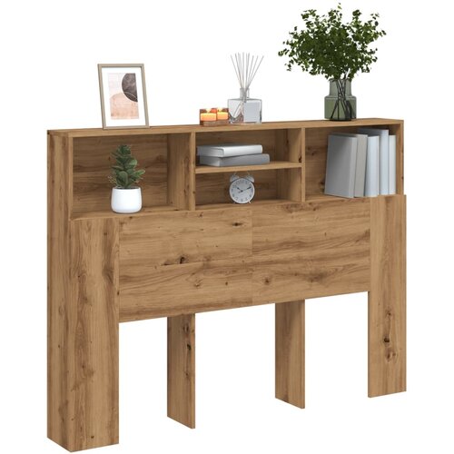 VidaXL Uzglavni ormarić Artisan hrast 140x19x103,5 cm Slike