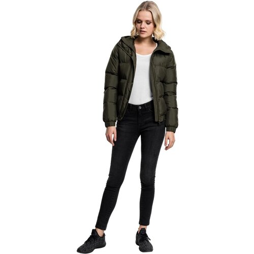 UC Ladies Women's Puffer Hooded Jacket - Dark Olive Cene