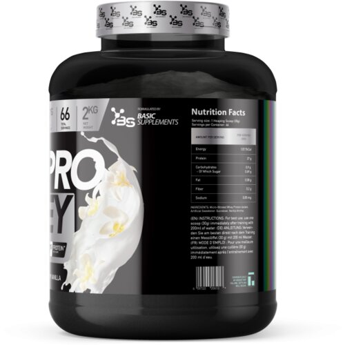 Basic Supplements iso-pro whey 2kg &amp;ndash; izolovani protein visokog kvaliteta - keks i krem Slike