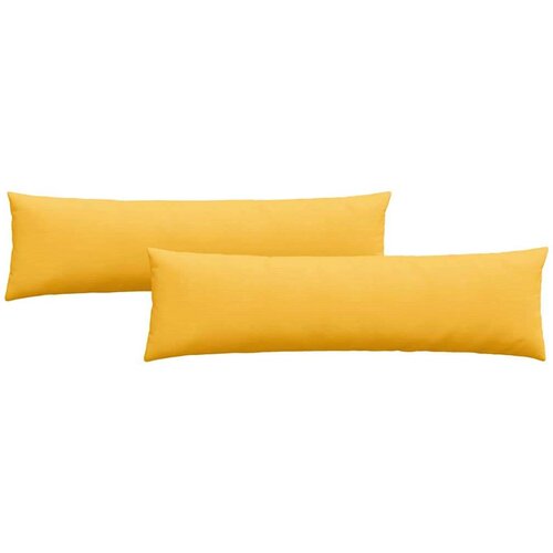 VidaXL jastučići za sofu 2 pcs svijetlo žuta 145 x 40 cm Slike