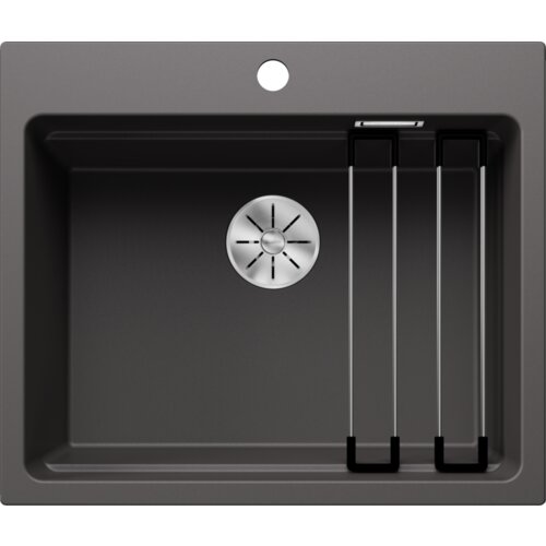 Blanco sudoper ETAGON 6 InFino SILGRANIT pribor inox nosači, bez dalj. upr. - KAMENO SIVA Slike