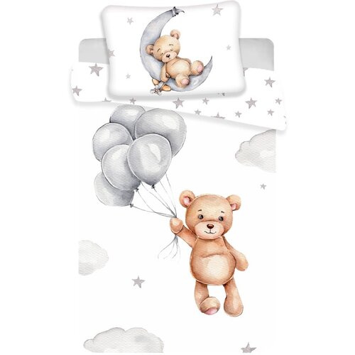 Jerry Fabrics Bombažna otroška posteljnina za otroško posteljico 100x135 cm Teddy Bear – Cene