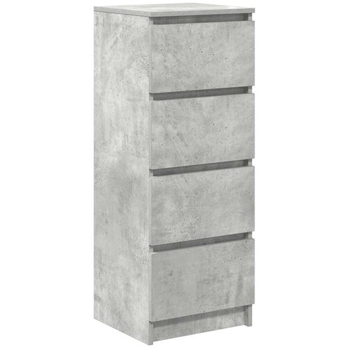  Komoda beton siva 37,5x35x99 cm konstruirano drvo Slike