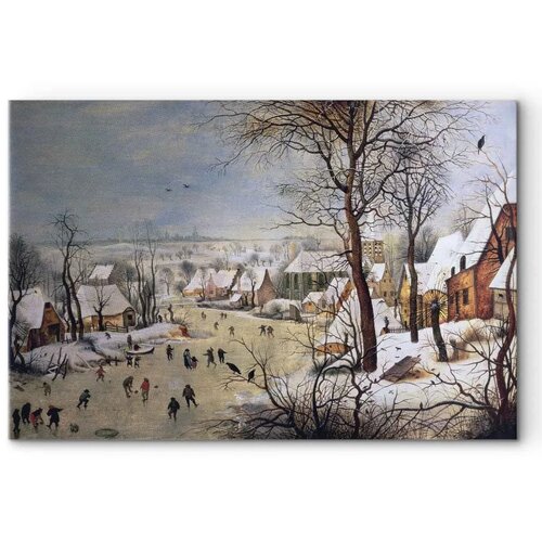  Slika - Pieter Bruegel the Elder &amp;ndash; Winter Landscape with Birdtrap 60x40 Na talijanskom platnu Slike