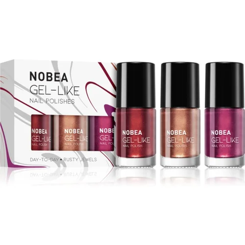 NOBEA Day-to-Day Best of Nude Nails Set set lakov za nohte Rusty Jewels