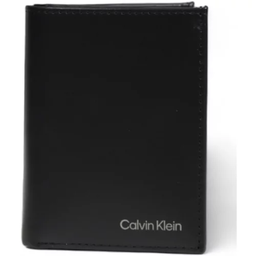 Calvin Klein Jeans Denarnice CK SMOOTH BIFOLD 6CC W/COIN K50K512072 Črna
