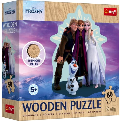 Trefl Lesena sestavljanka Junior 50 delov - Disney Frozen - 1 k. Cene