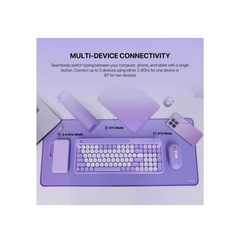 Fantech Combo miš tastatura wireless WK-899 GO mochi101 ljubičasta Cene