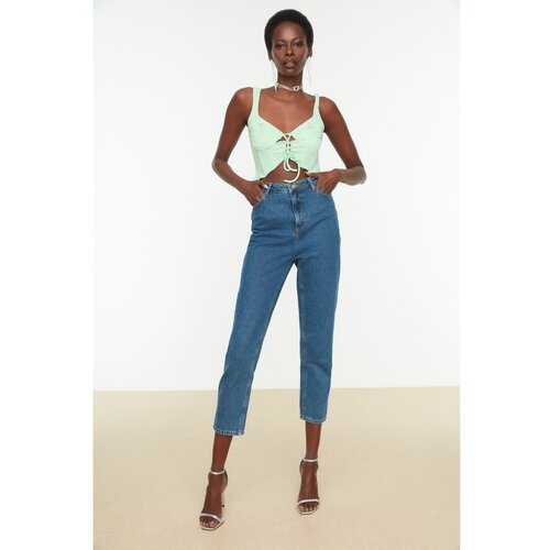 Trendyol Green Tie Detailed Knitted Bustier Slike