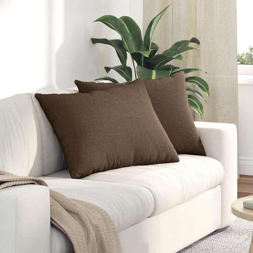 vidaXL jastučići za sofu 2 pcs smeđa 70 x 50 cm tkanina Cijene