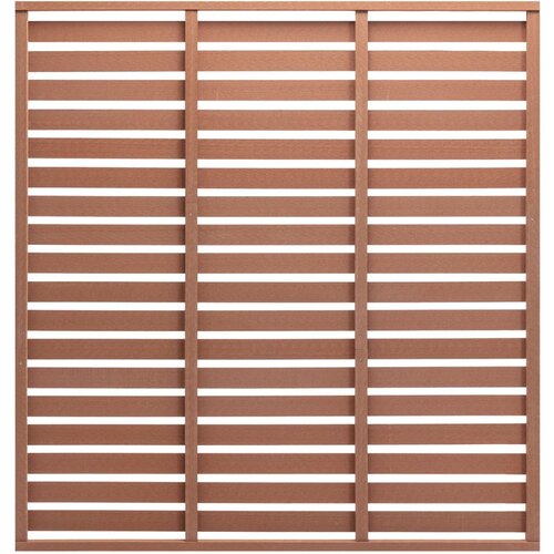 VidaXL Ograjni panel WPC 180x180 cm rjav Slike