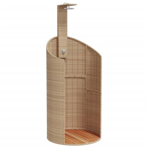  tu&amp;scaron; sivi 100x100x241,5 cm poliratana i bagremovog drva Slike