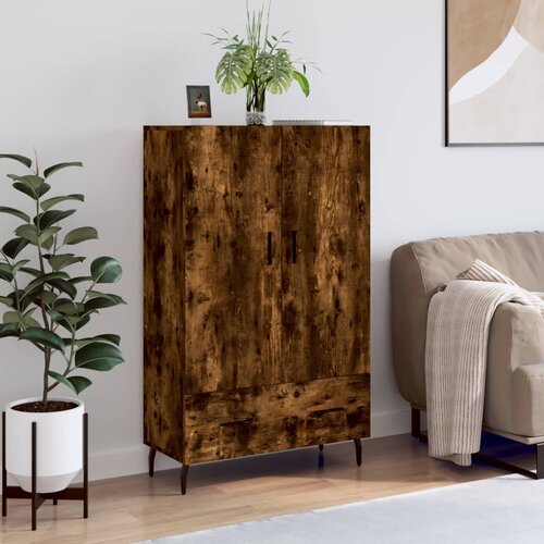 The Living Store Visoka omara dimljeni hrast 69,5x31x115 cm inženirski les - Visoka Omarica, (21430138) Slike