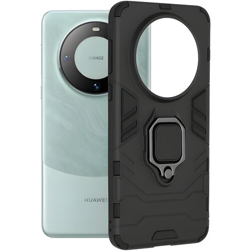 Techsuit Otporna futrola Ring Armor Case za Huawei Mate 60 Pro - Crna Cene