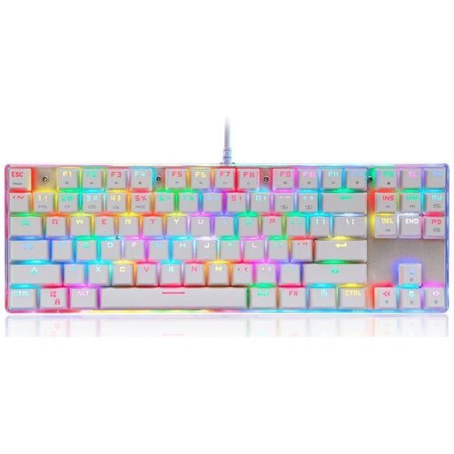 Motospeed K87S RGB mehanička gaming tipkovnica bijela, UK layout Cijene
