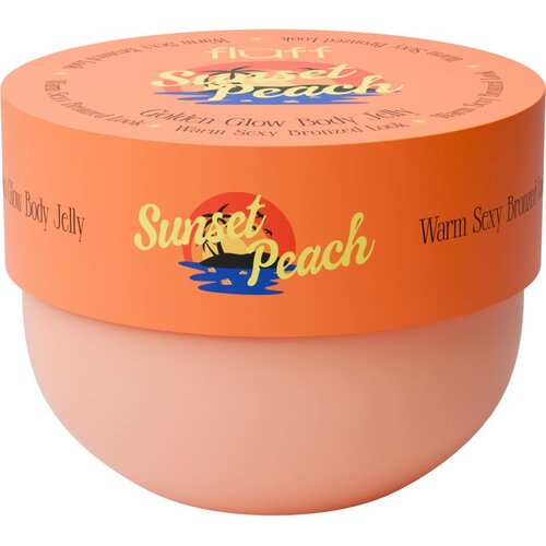Fluff Glow Body Jelly Sunset Peach gel za telo s posvetlitvenim učinkom 150 ml Slike