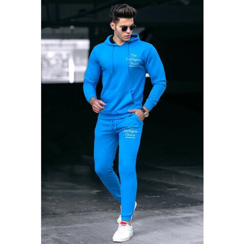 Madmext Sports Sweatsuit Set - Blue - Relaxed fit Slike