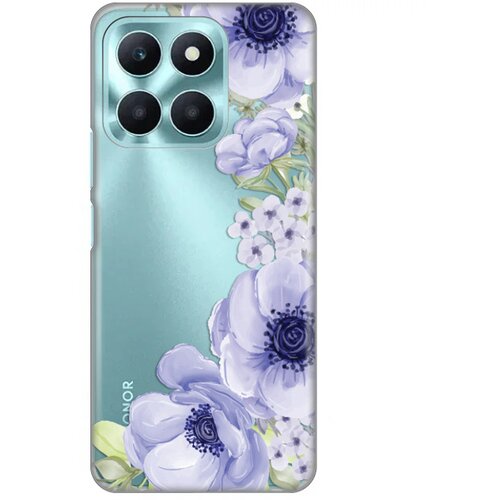 torbica silikonska print skin za honor X6a blue roses Slike