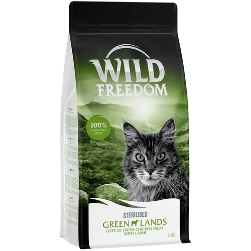 Wild Freedom Posebna cijena! 2 kg suha hrana - Adult "Green Lands" Sterilised - janjetina (bez žitarica)