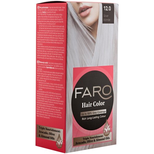 Faro farba za kosu 12.0 specijalno svetlo srebrno plava Slike