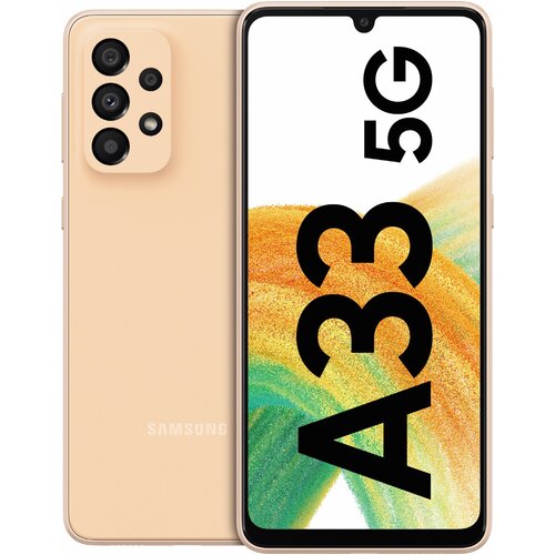 Samsung Smartphone 6.4",5G,Dual SIM,Octa Core 2.4GHz, RAM 6GB,48Mpx - Galaxy A33 5G 6GB/128GB Peach Cijene