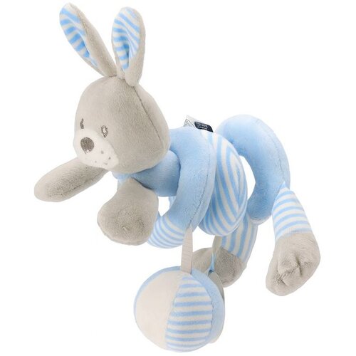 Baby Mix Plišana spirala zeko grey&blue Cene