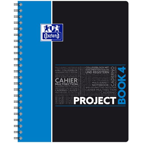 Oxford Sveska Student Project book "SOS notes" kvadratići plavo-crna Cene