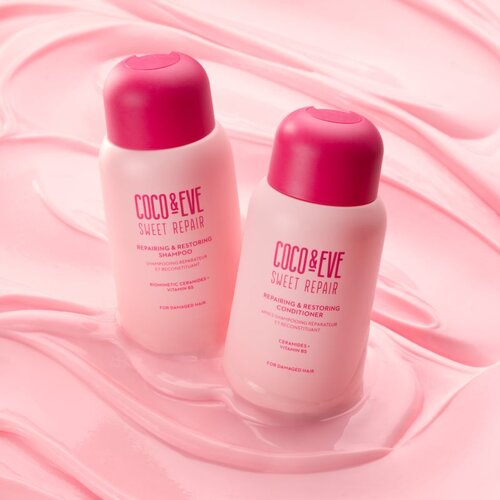 Coco &amp;amp; Eve Sweet Repair Repairing &amp;amp; Restoring Shampoo intenzivno regeneracijski &amp;scaron;ampon za po&amp;scaron;kodovane in barvane lase 280 ml Slike