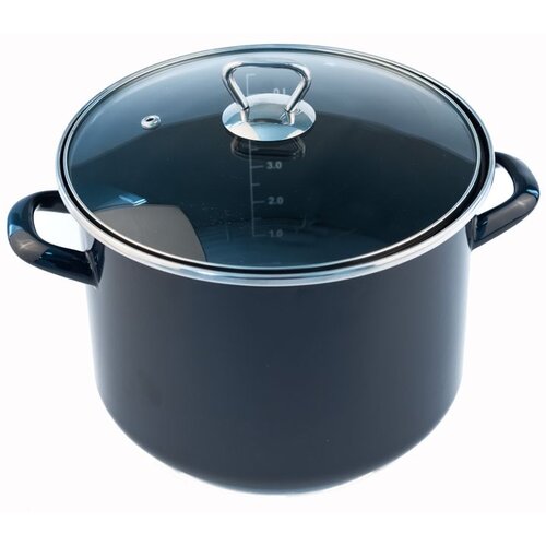 Fackelmann lonac+stakleni poklopac 24cm,emajl 7.5L Cene
