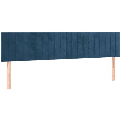  Uzglavlje tamnoplavo 160x5x78/88 cm bar&amp;scaron;unasto Slike
