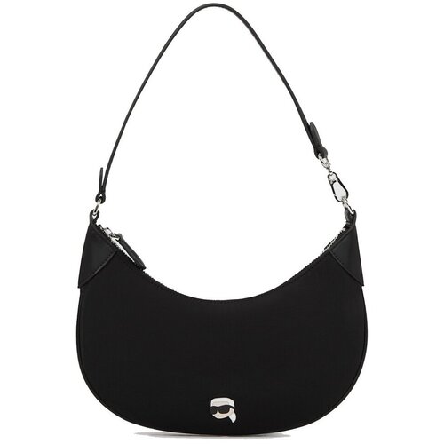 Karl Lagerfeld Torbice za na ramo IKON NYLON HALFMOON SHB Črna Slike