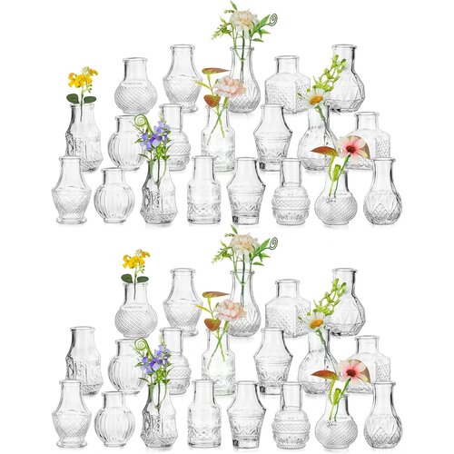 HEWORY set 38 mini steklenih vaz za dekoracijo Cene
