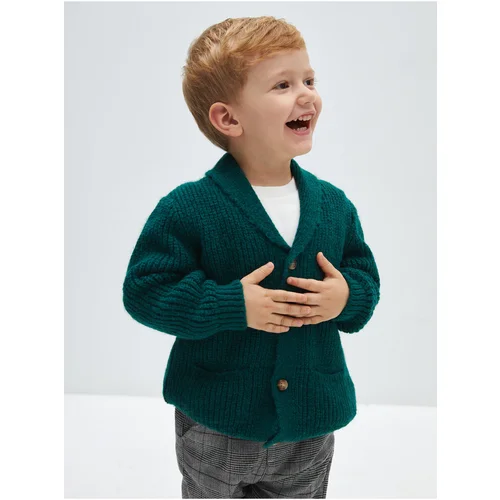 LC Waikiki Shawl Collar Basic Baby Boy Knitwear Cardigan