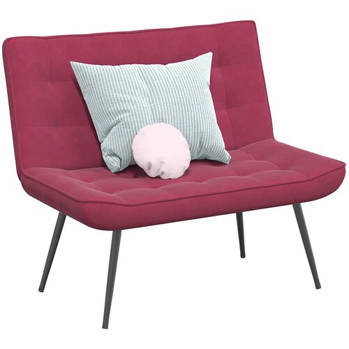 vidaXL klop Vino rdeča 110x74x84 cm Žamet Cene