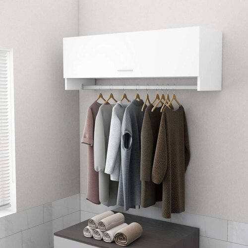  Ormar bijeli 100 x 32 5 x 35 cm od iverice Slike
