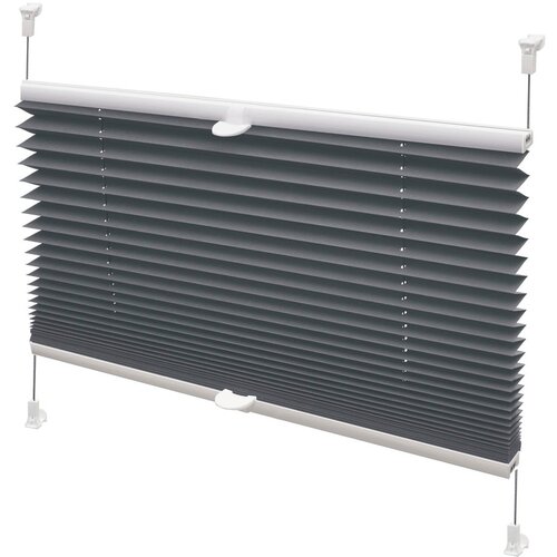 Gardinia Antracitno sive rolete 72,5x150 cm Plis&amp;eacute; Verona &amp;ndash; Slike