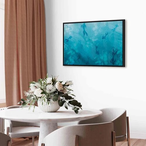  Slika - Japanese pond 120x80 U crnom drvenom okviru Slike