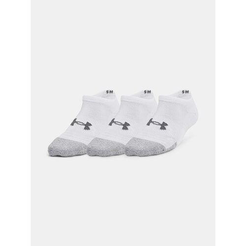 Under Armour Socks UA Heatgear 3pk No Show Yth-WHT - Unisex Slike