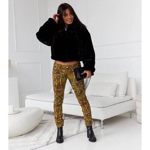 Gemre Green-yellow low-rise pants Carollton Slike