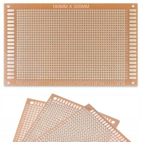 Rosfix Enostranska Univerzalna Prototipska Plo&scaron;ča 180 X 300 Mm &ndash; THT Montaža, 2,54 Mm Raster, 4 Montažni Luknji, (5000223047) Cene