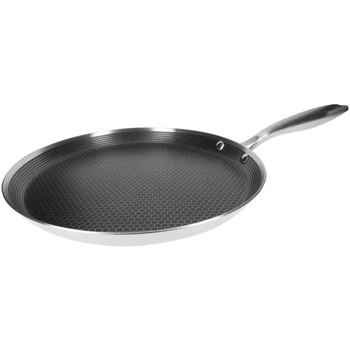 Cheffinger Premium Inox Ponev za Pala?inke Proti Prijemanju z Satjem 28 cm, Srebrna, (21553007)