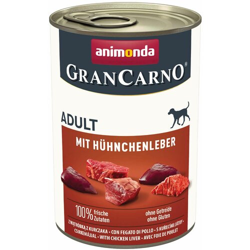animonda GranCarno a gran carno pas adult pileća jetra 400g Slike